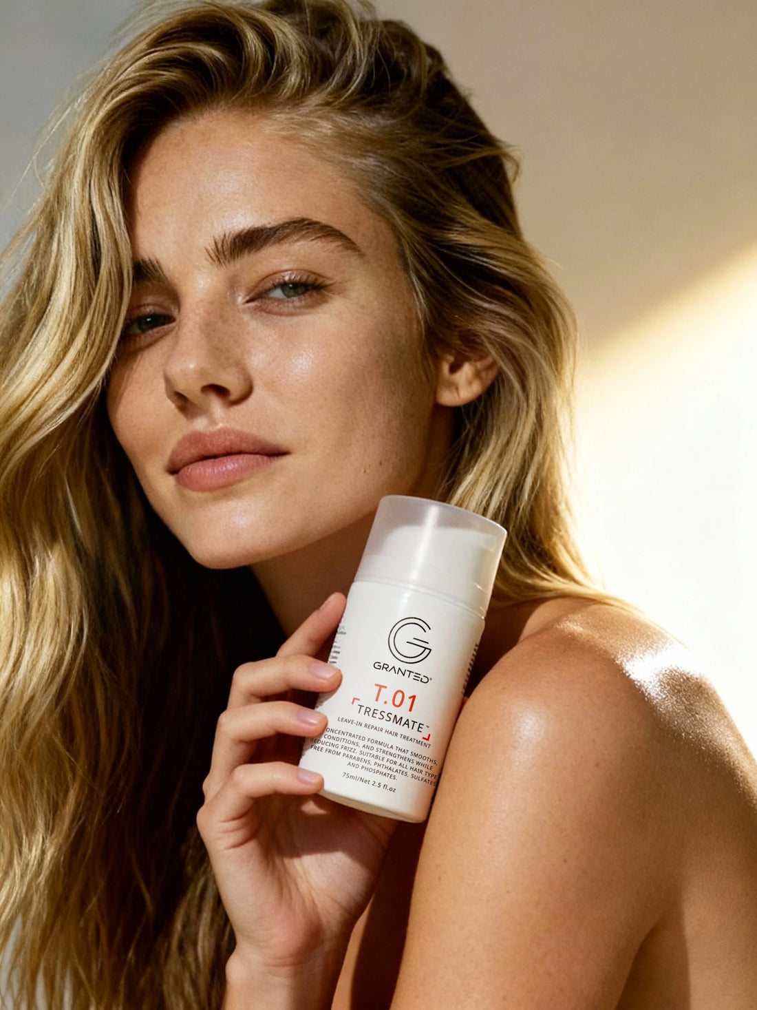 GRANTED T.01 leave-in conditioner travel size bottle for frizzy hair