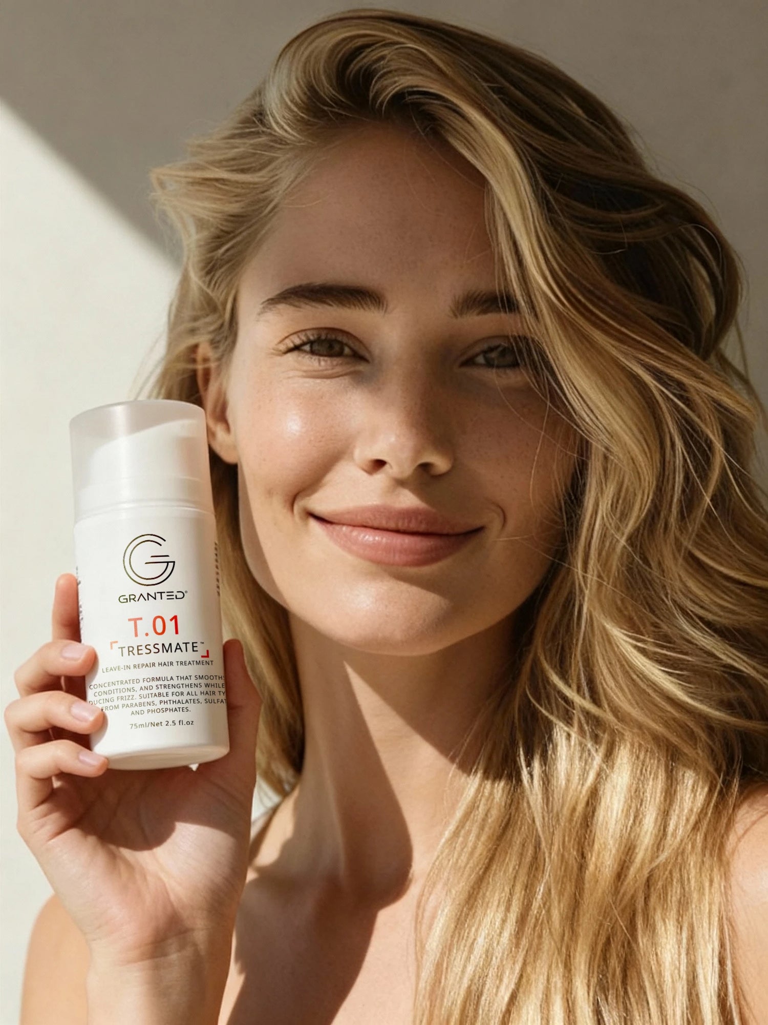 GRANTED T.01 leave-in conditioner travel size bottle for frizzy hair