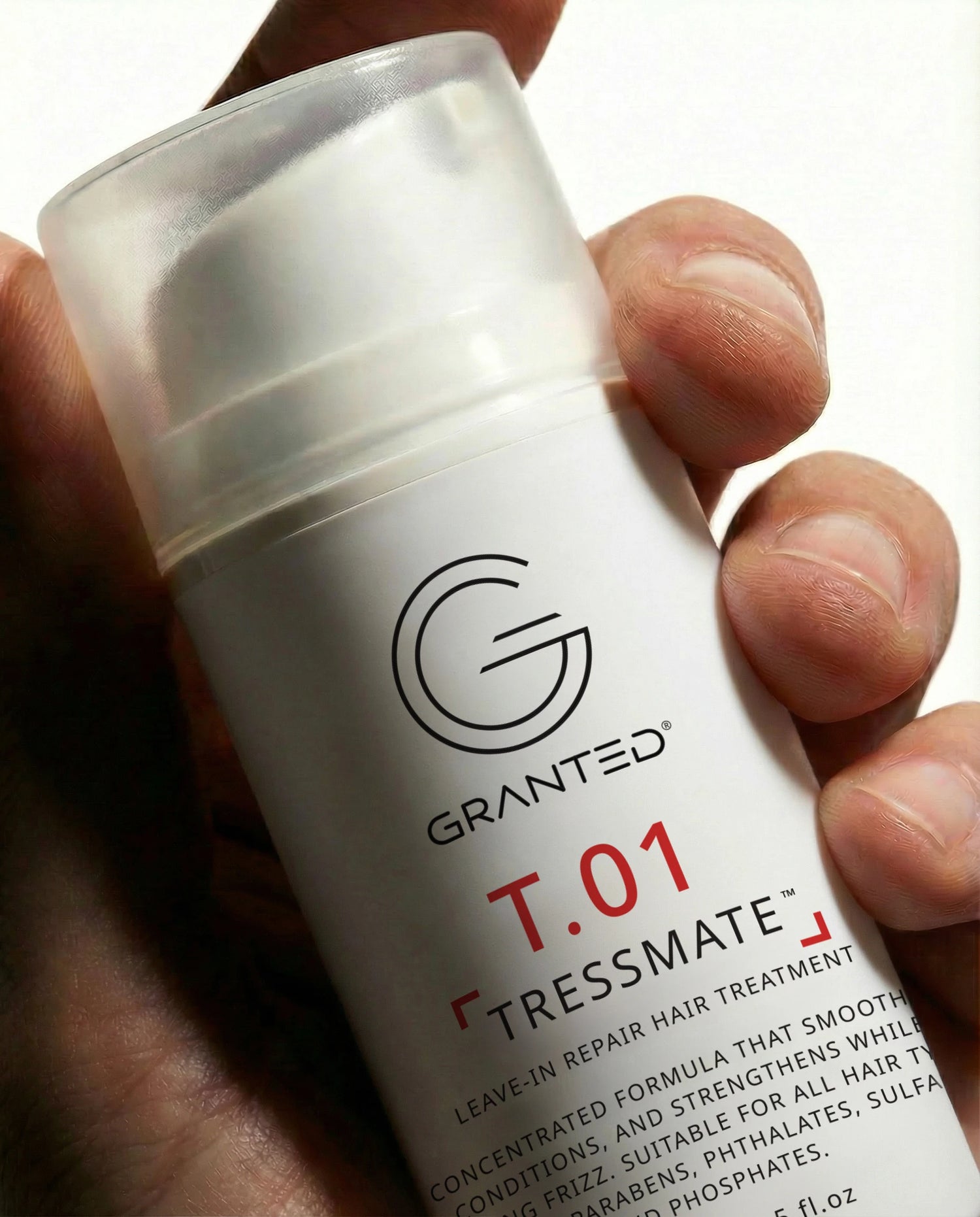 GRANTED T.01 leave-in conditioner travel size bottle for frizzy hair